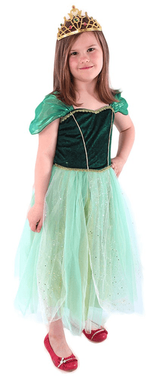 Rappa Kostým princezná Anička zelená