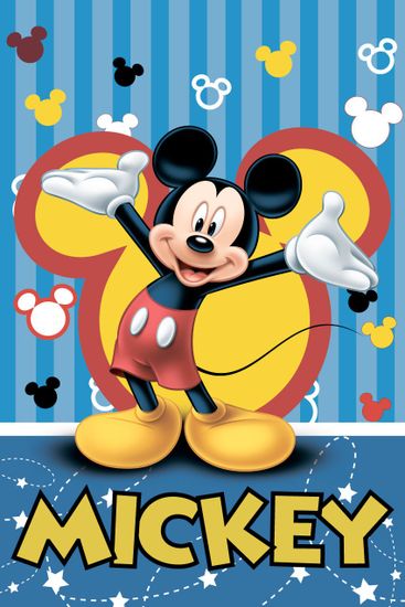 Jerry Fabrics Mickey Mouse deka 100x150cm