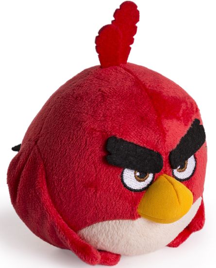 Spin Master Angry Birds plyš 12,5 cm Red