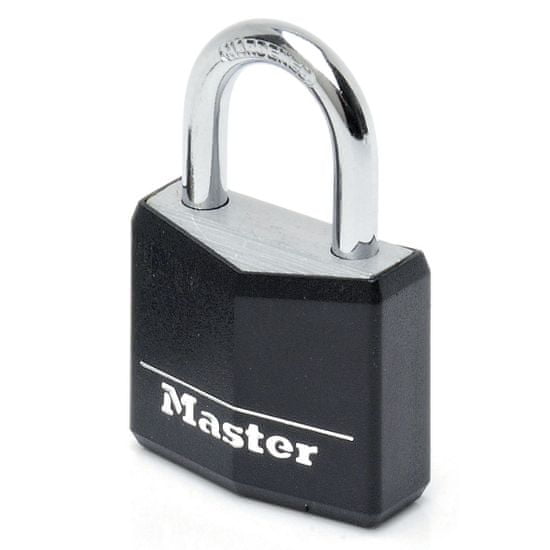Master Lock Visiaci zámok hliníkový 30mm čierny (9130EURDBLK)