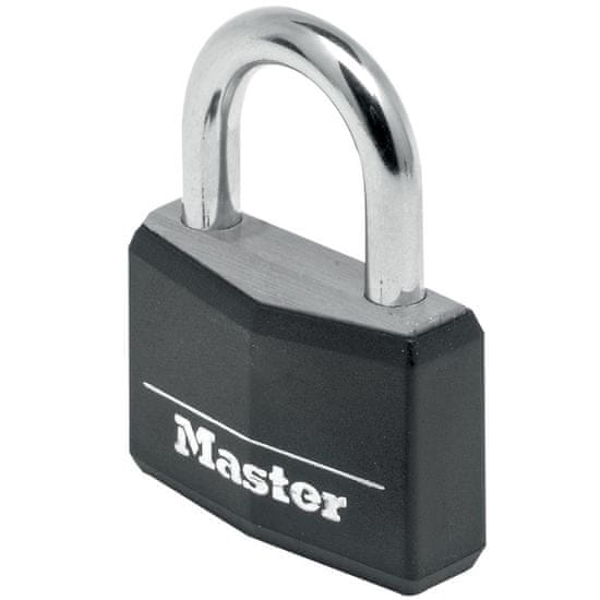 Master Lock Visiaci zámok hliníkový 40mm čierny (9140EURDBLK)