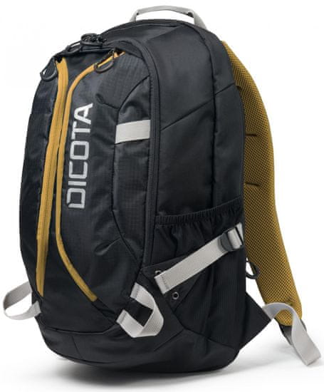 DICOTA Backpack Active 14"- 15.6" black / yellow (D31048)