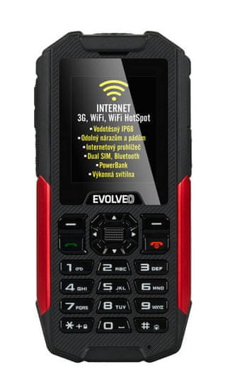 Evolveo StrongPhone X3, vodotěsný odolný Dual SIM telefon