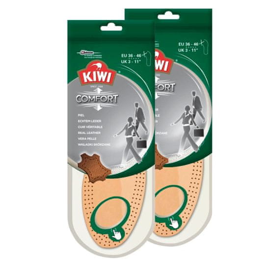 KIWI Real Leather Insoles (2x1 pár) Vložky do topánok