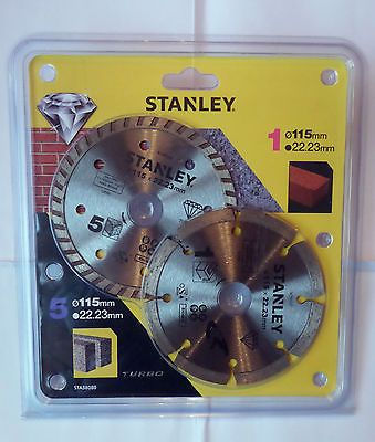 Stanley Diamantový kotúč segmentový na betón/tehly 115 × 22,2 mm, sada 2 ks (STA38080-XJ)