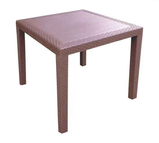 MEGA PLAST MP696 RATAN LUX stôl, polyratan, 71x75,5