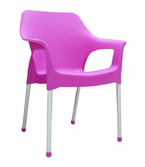 MEGA PLAST MP1282 URBAN (AL nohy) stolička, 83,5x60x54