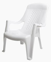 MEGA PLAST MP661 CLUB stolička, 81x60x80, stohovovatelná, PP biela