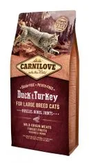 Carnilove Duck & Turkey for Large Breed Cats – Muscles, Bones, Joints 6 kg