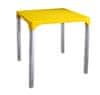 MEGA PLAST MP1351 VIVA stôl, polyratan žltá