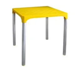 MEGA PLAST MP1351 VIVA stôl, polyratan žltá