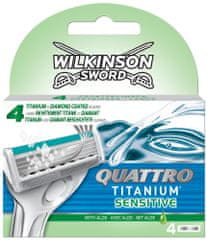 Wilkinson Quattro Titanium Sensitive Náhradné hlavice 4 ks