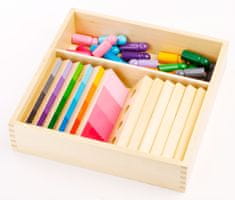 Montessori Tieňovanie farieb - figúrky s doštičkami