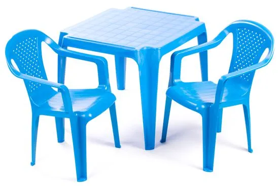 Grand Soleil Sada dve stoličky a stolček modrá