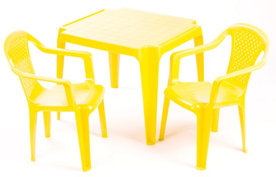 Grand Soleil Sada dve stoličky a stolček žltá