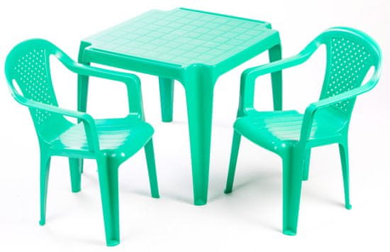 Grand Soleil Sada stolček a dve stoličky zelená