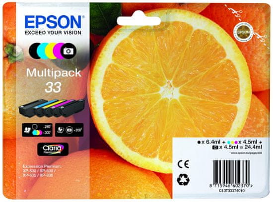 Epson Multipack 5-colours 33 Claria Premium (C13T33374010)