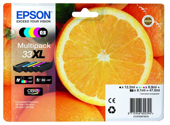 Epson Multipack 5-colours 33XL Claria Premium (C13T33574010)