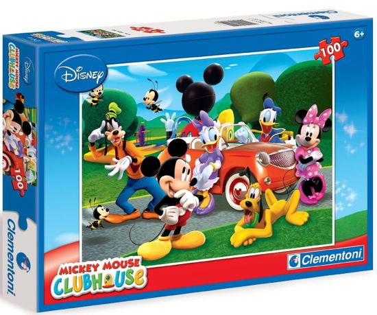 Clementoni Puzzle Mickeyho klubík 100 dílků
