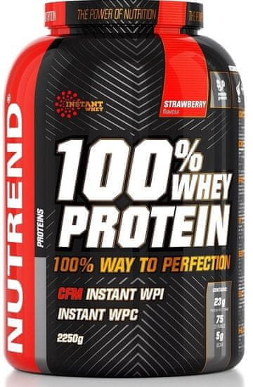 Nutrend 100% Whey Protein 2250 g Jahoda