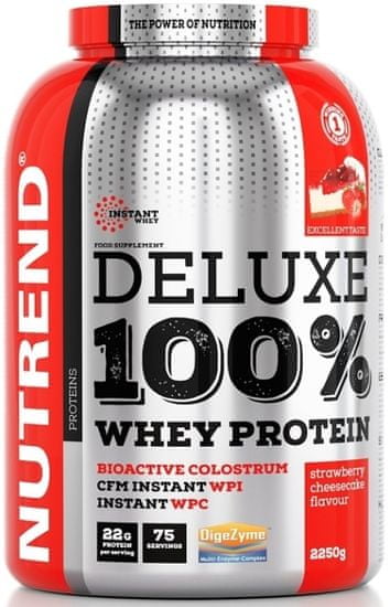Nutrend Deluxe Whey 2250 g Strawberry Cheesecake