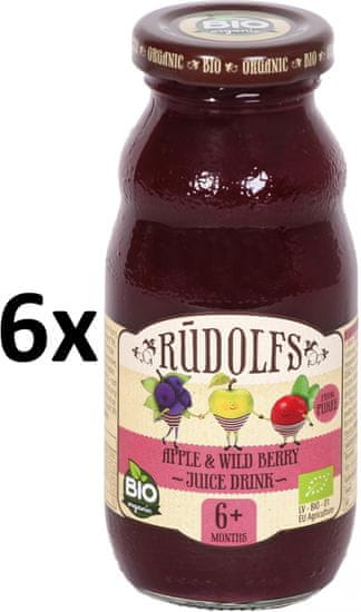 RUDOLFS BIO Detský juice jablko + lesný plody - 6x190