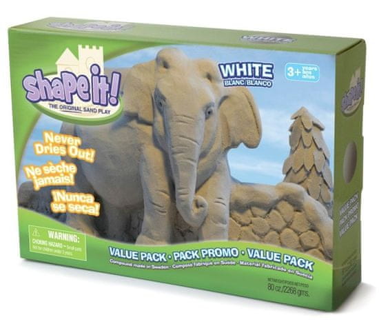 Montessori Shape it! písek - bílý (2,3 kg)