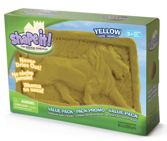 Montessori Shape it! písek - žlutý (2,3 kg)