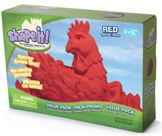 Montessori Shape it! písek - červený (2,3 kg)