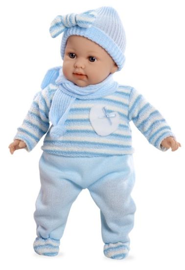 Arias Plačúce bábätko v modrých šatách