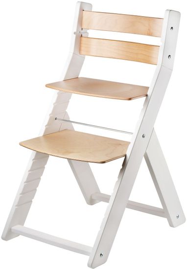 Wood Partner Detská rastúca stolička SANDY biela