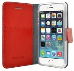 FIXED flipové pouzdro FIT, Apple iPhone 6/6S, červená, bílé prošití - rozbalené