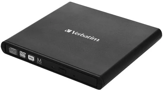 VERBATIM Slimline DVD/CD Externí mechanika, USB 2.0, černá (98938) - rozbalené