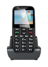Evolveo EasyPhone XD, čierny, nabíjací stojan