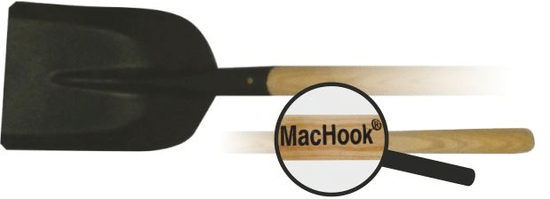 J.A.D. TOOLS MacHook lopata drenážna s drevenou násadou (80002)