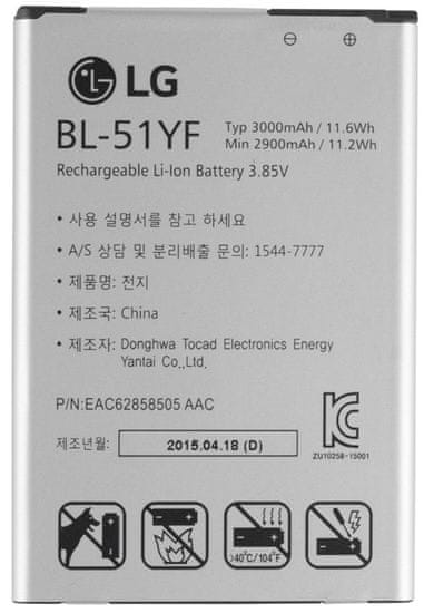 LG batéria, BL-51YF, 3000mAh, Li-Ion, BULK
