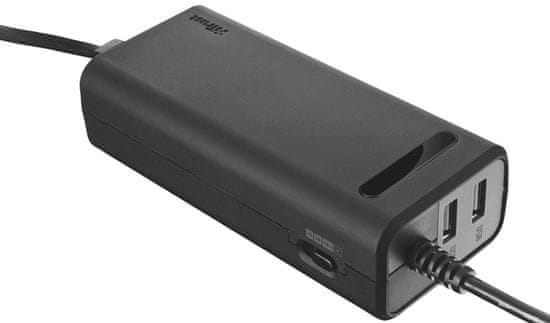 TRUST Duo 70W Laptop charger with 2 USB ports (20877)