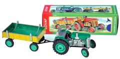 KOVAP Traktor Zetor s prívesom na kľúčik zelený