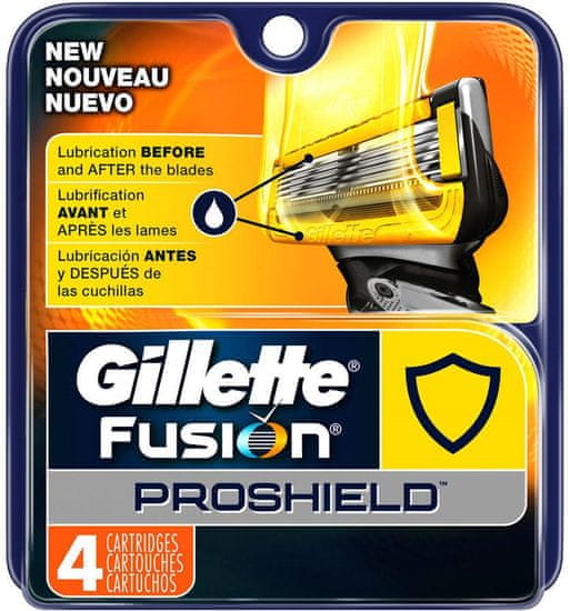 Gillette Fusion Proshield náhradné hlavice 4 ks