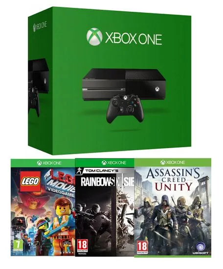 Microsoft Xbox One 500GB + 3 hry