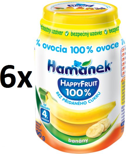Hamánek Happy Fruit s banánmi 6x190g