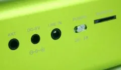 MusicMan prenosný stereo reproduktor, zelený