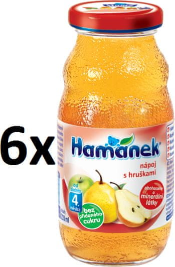 Hamánek S hruškami 6x210ml