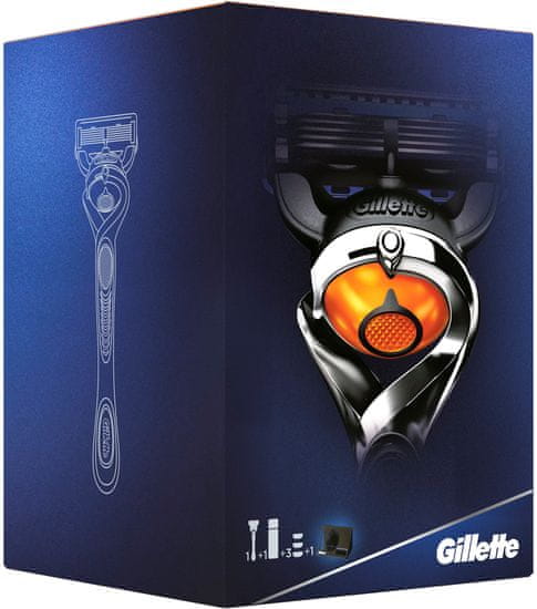 Gillette Kazeta Fusion ProGlide Flexball strojček + 3NH + Gél