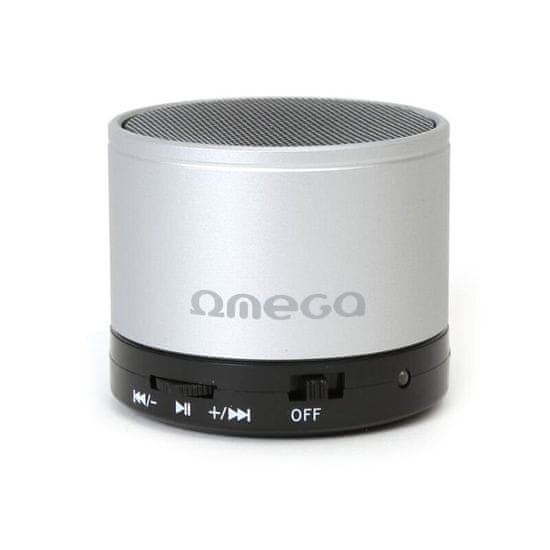 Omega Bluetooth reproduktor OG47B, strieborný