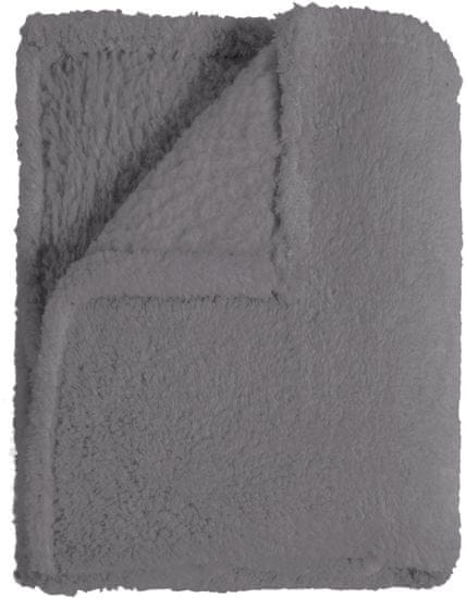 Mistral Home Pléd Sherpa 130x170 cm, šedá