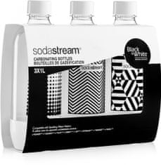 SodaStream Fľaša TriPack 1l Black&White