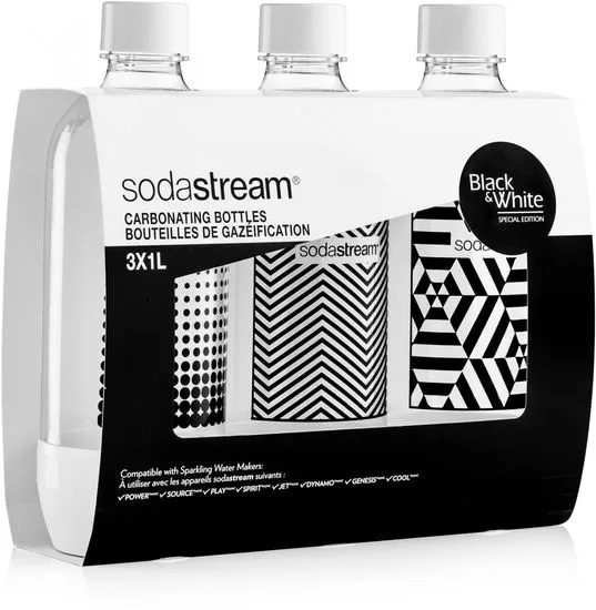 SodaStream Fľaša TriPack 1l Black&White - rozbalené