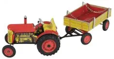 KOVAP Traktor Zetor s prívesom červený