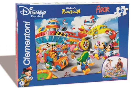 Clementoni Podlahové puzzle 25410 Mickeyho mesto